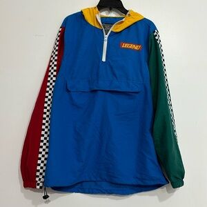 Brooklyn Cloth Quarter Zip Jacket w/ hood Large